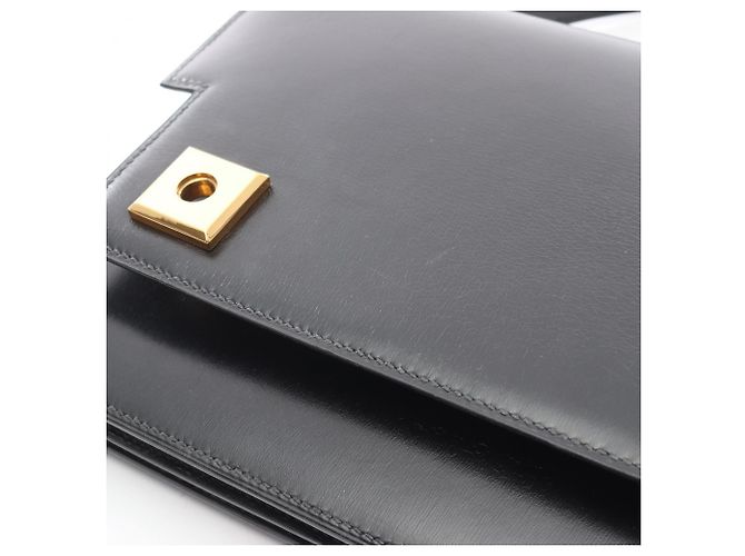 Borsa Hermès Piano in pelle di vitello nera Nero - vista 14