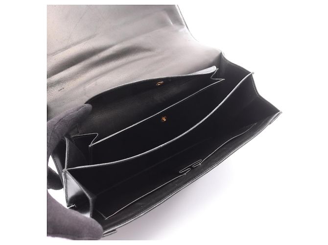 Borsa Hermès Piano in pelle di vitello nera Nero - vista 3