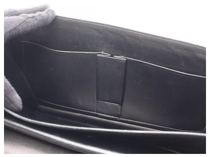 Borsa Hermès Piano in pelle di vitello nera Nero - vista 9