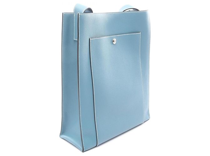 Borsa a Spalla Cabache di Hermès Blu - vista 2