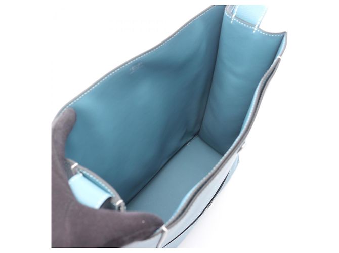 Borsa a Spalla Cabache di Hermès Blu - vista 3