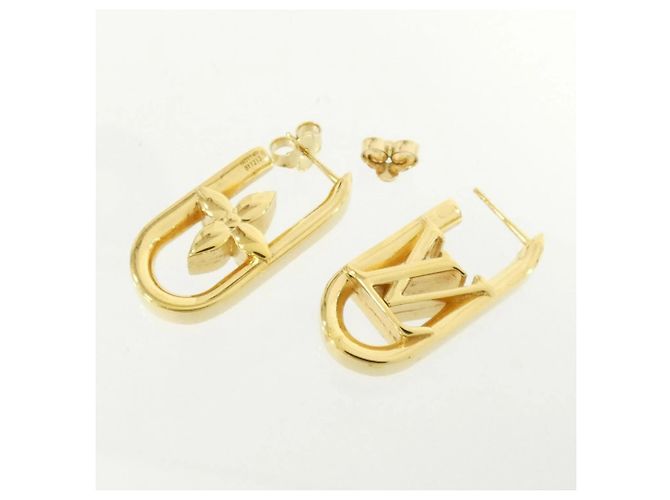 Orecchini a cerchio Louis Vuitton D'oro - vista 4