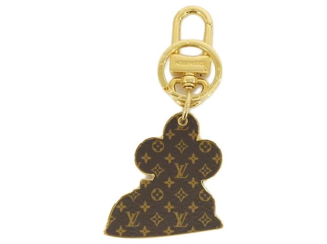 Portachiavi Charm Vivienne Monogramma Louis Vuitton Marrone Rosso - vista 2