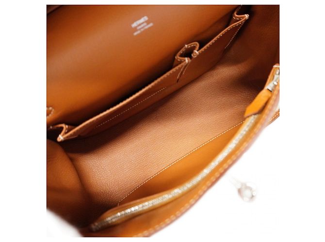 Borsa a Spalla Jypsiere 28 di Hermès D'oro - vista 4