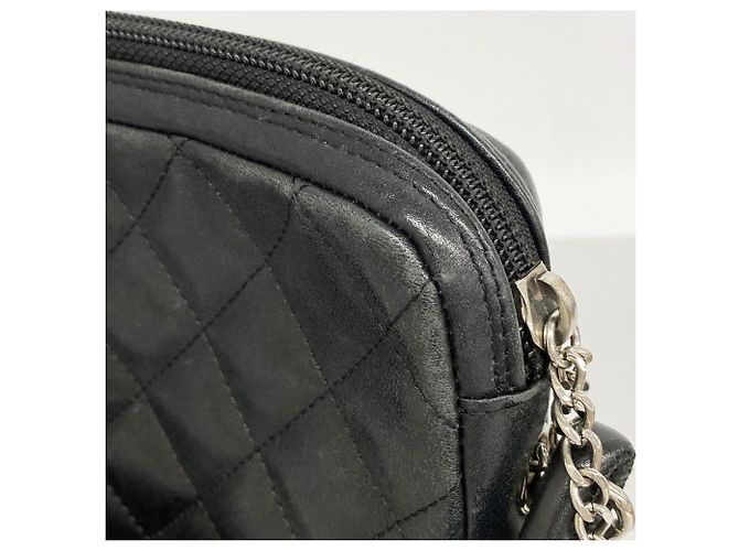 Borsa a Spalla in Pelle di Agnello Cambon di Chanel Nero - vista 7