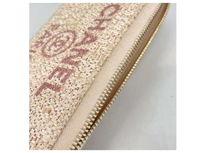 Chanel Deauville Tweed Long Wallet Pink - view 10