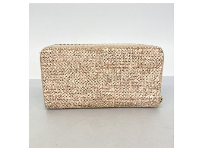 Chanel Deauville Tweed Long Wallet Pink - view 11
