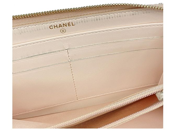 Chanel Deauville Tweed Long Wallet Pink - view 7