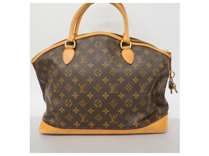 Louis Vuitton Monogram Lockit Horizontale Handtasche Braun - Ansicht 14