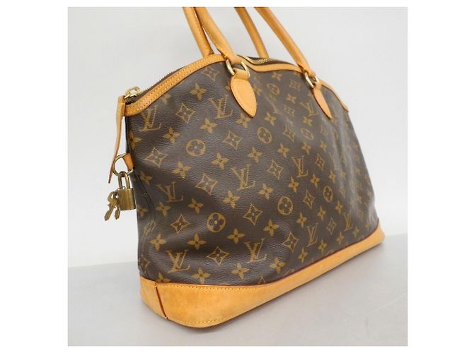 Louis Vuitton Monogram Lockit Horizontale Handtasche Braun - Ansicht 2
