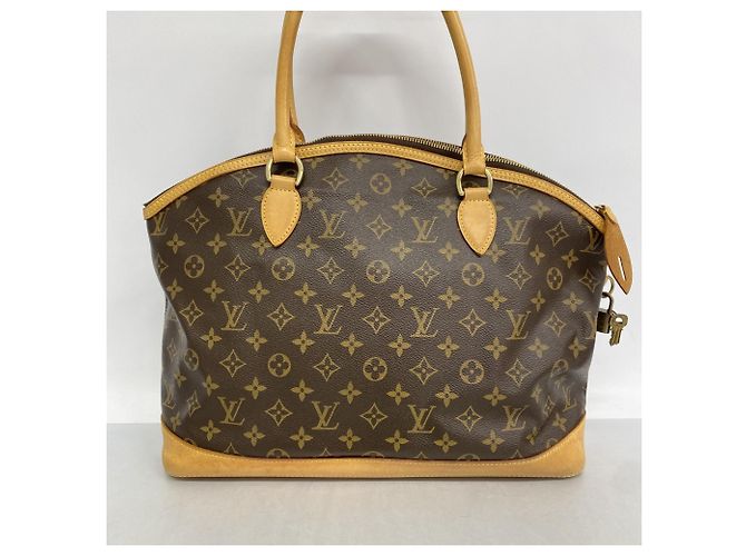 Borsa a mano orizzontale Lockit Monogram Louis Vuitton Marrone - vista 12