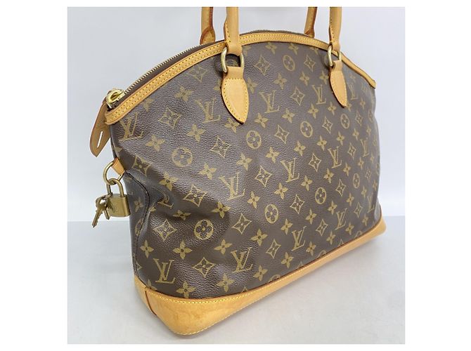 Borsa a mano orizzontale Lockit Monogram Louis Vuitton Marrone - vista 2