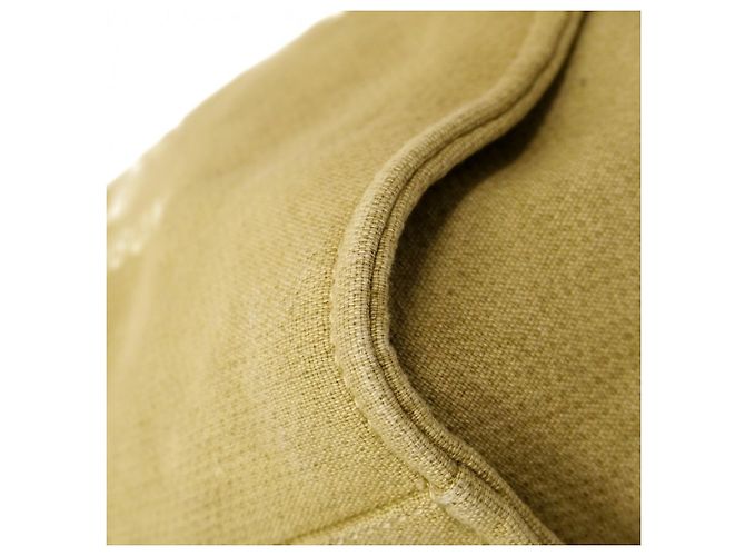 Chanel Deauville Canvas Kettentasche Schwarz Beige - Ansicht 8