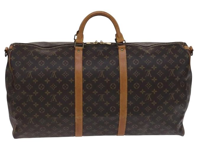 Louis Vuitton Keepall Bandouliere Monogram Canvas 60 Marrone - vista 2