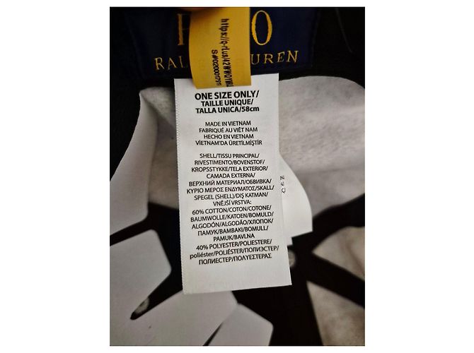 Cappellino Polo Ralph Lauren Grigio Melange - vista 8
