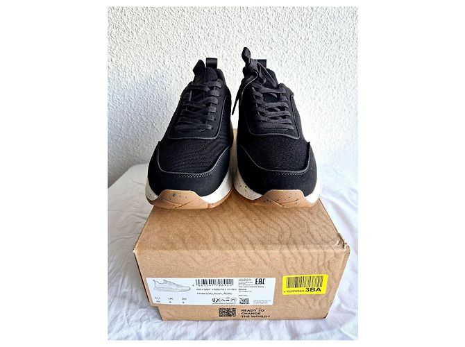 Autre Marque Sneakers neri in tela e camoscio Nero - vista 4