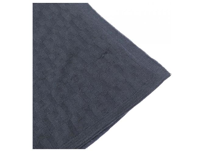 Stola in seta e cashmere grigia Hermès Marrone - vista 2