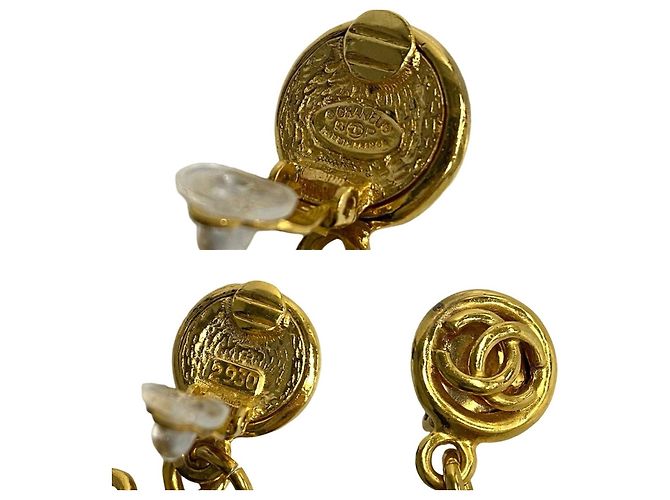 CHANEL Coco Mark Ohrringe Golden Metallisch - Ansicht 3