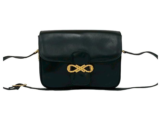 Céline Celine Schultertasche aus Kalbsleder Schwarz - Ansicht 2