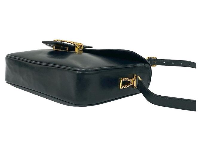 Céline Celine Schultertasche aus Kalbsleder Schwarz - Ansicht 9