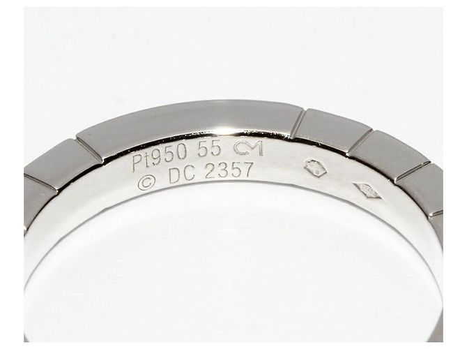 Anello Cartier Lanieres Pt950 Taglia 55 Argento Metallico - vista 4