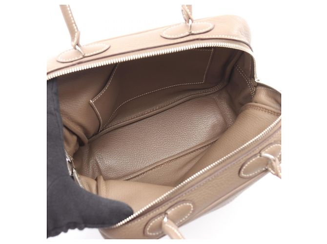 Borsa in pelle Hermès Omnibus PM Grigio - vista 4