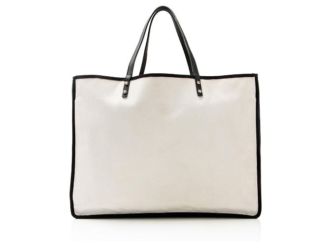 Gabrielle Chanel Canvas Let's Demonstrate Damen Shopper Tote Schwarz - Ansicht 3