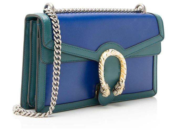 Gucci Leder Dionysus Medium Schultertasche Blau - Ansicht 2