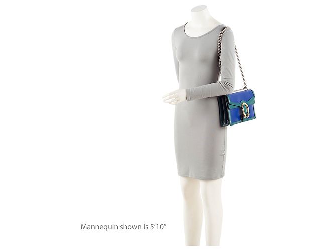 Gucci Leder Dionysus Medium Schultertasche Blau - Ansicht 5