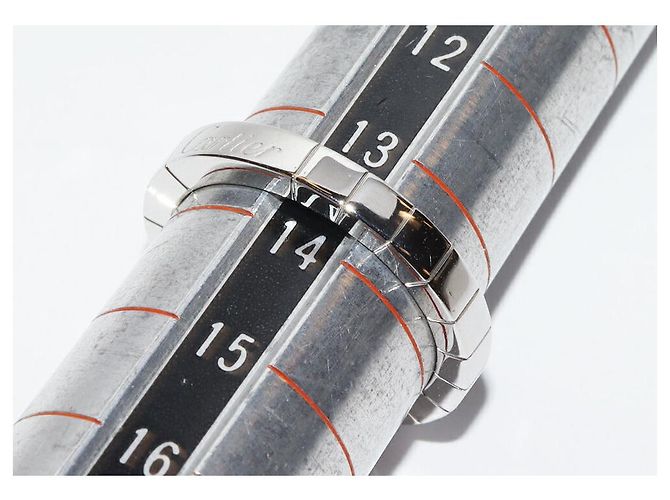 Cartier Lanieres Pt950 Ring Größe 54 Silber Metallisch - Ansicht 2