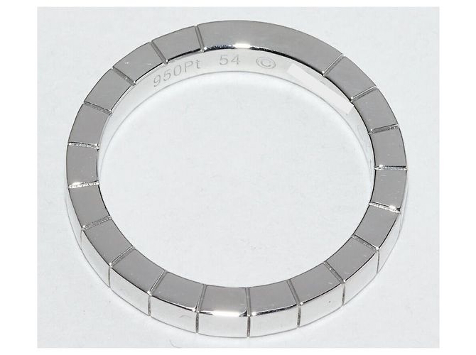 Cartier Lanieres Pt950 Ring Größe 54 Silber Metallisch - Ansicht 3