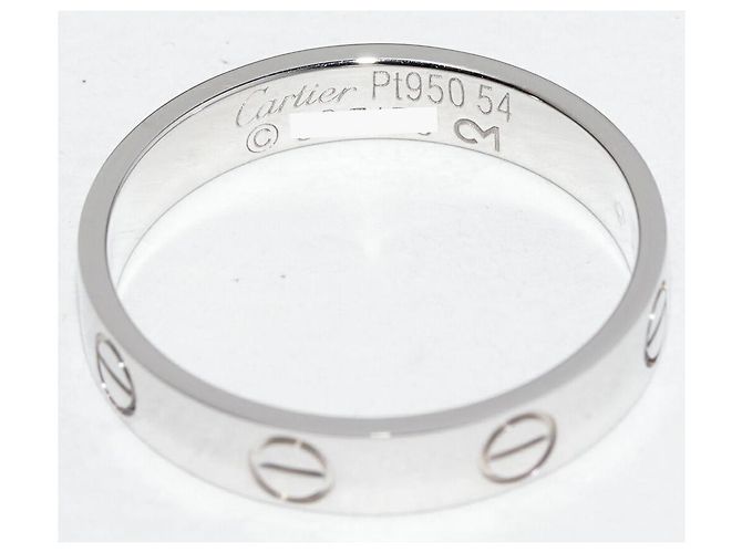 Cartier Love Ring Pt950 Ringgröße 54 Silber Metallisch - Ansicht 4