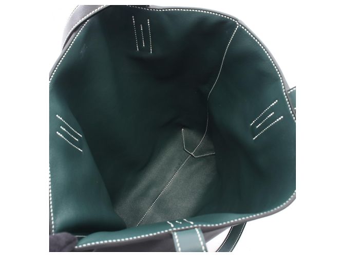 Borsa tote Hermès Neo Double Sens 35 Nero - vista 7