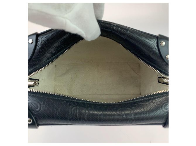 Bolsa de ombro em couro com estampa GG da Gucci Preto - vista 5