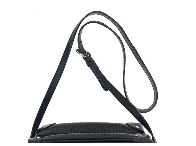 Bolsa de ombro em couro com estampa GG da Gucci Preto - vista 7