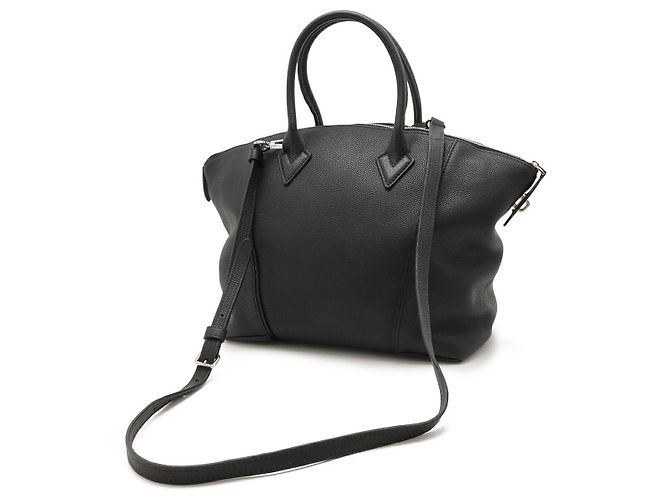 Borsa 2 in 1 Louis Vuitton Lockit PM Veau Cachemire Nero - vista 2