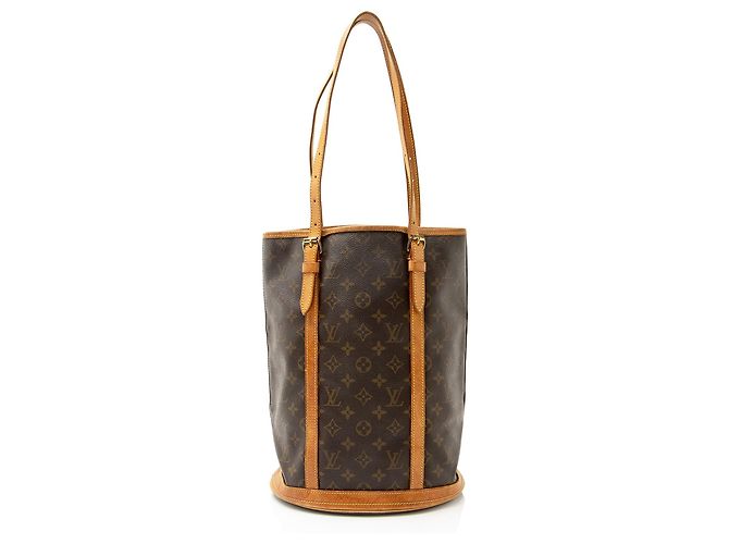 Bucket Borsa a secchiello GM in tela monogramma vintage Louis Vuitton Marrone - vista 3
