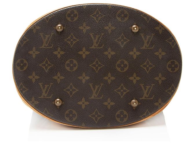 Bucket Borsa a secchiello GM in tela monogramma vintage Louis Vuitton Marrone - vista 4
