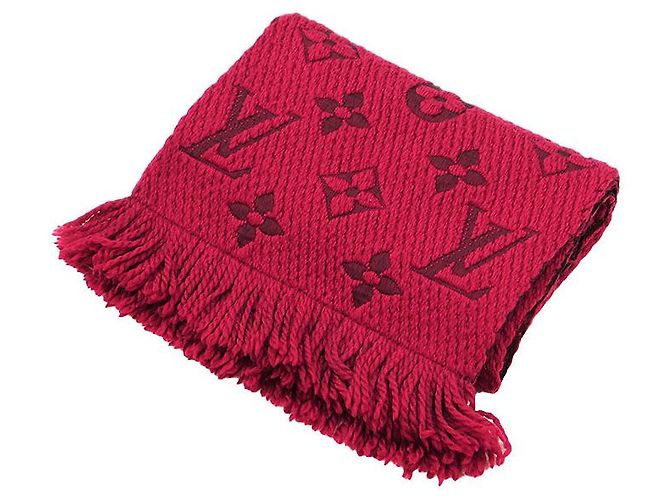 Sciarpa Logomania Monogram in Lana e Seta Louis Vuitton Rosso - vista 4