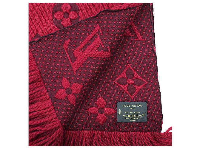Sciarpa Logomania Monogram in Lana e Seta Louis Vuitton Rosso - vista 6
