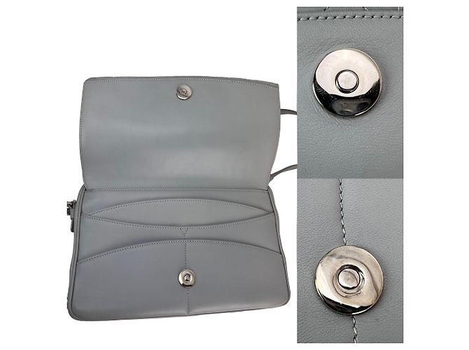 Borsa a tracolla piccola in pelle di agnello Cannage Stardust di Christian Dior - vista 7