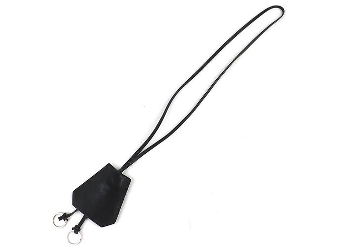 Collana in pelle Clochette Hermès Nero - vista 3