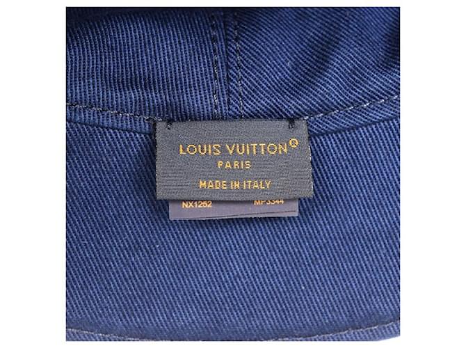 Cappello in Cotone Monogram Louis Vuitton Blu - vista 5