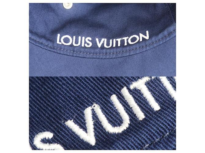 Cappello in Cotone Monogram Louis Vuitton Blu - vista 6