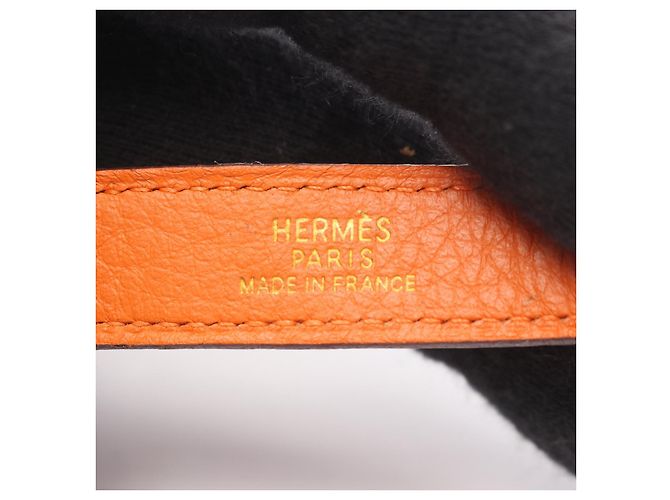 Pendente in pelle Nomade di Hermès Arancione - vista 4