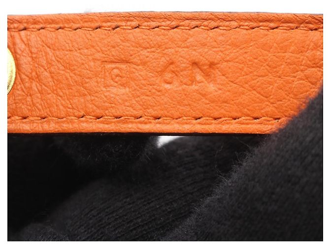 Pendente in pelle Nomade di Hermès Arancione - vista 5