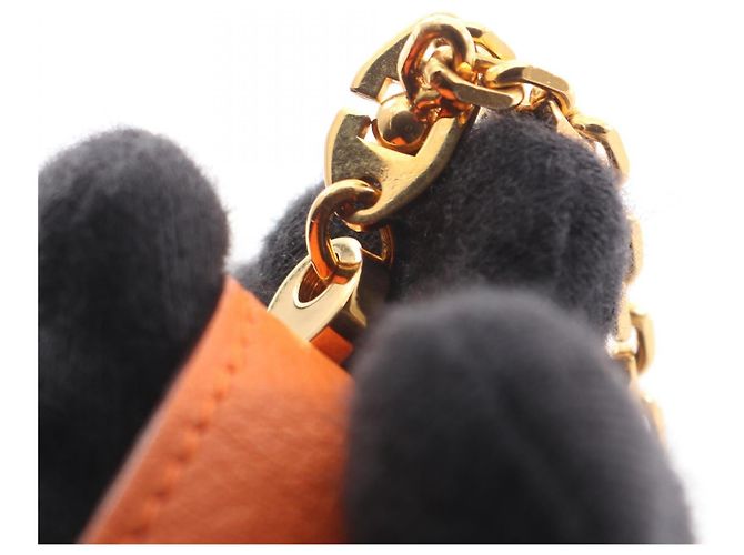 Pendente in pelle Nomade di Hermès Arancione - vista 6