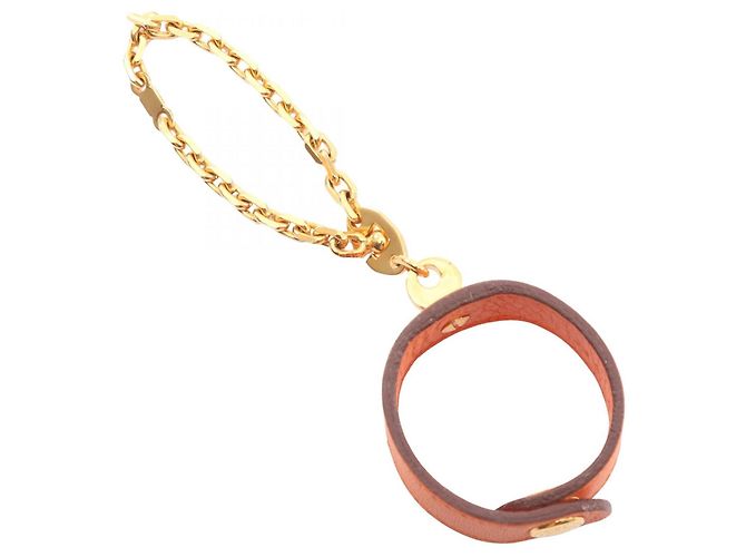 Pendente in pelle Nomade di Hermès Arancione - vista 7