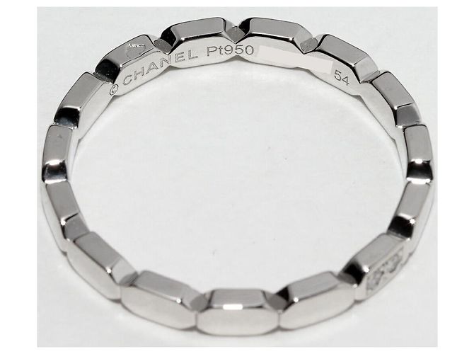 Chanel Première Promesse Pt950 Diamantring Größe 13.5 Silber Metallisch - Ansicht 4