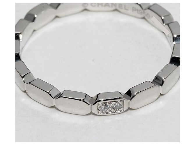 Chanel Première Promesse Pt950 Diamantring Größe 13.5 Silber Metallisch - Ansicht 5
